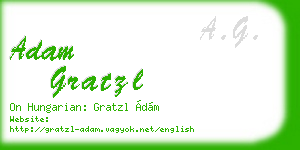 adam gratzl business card